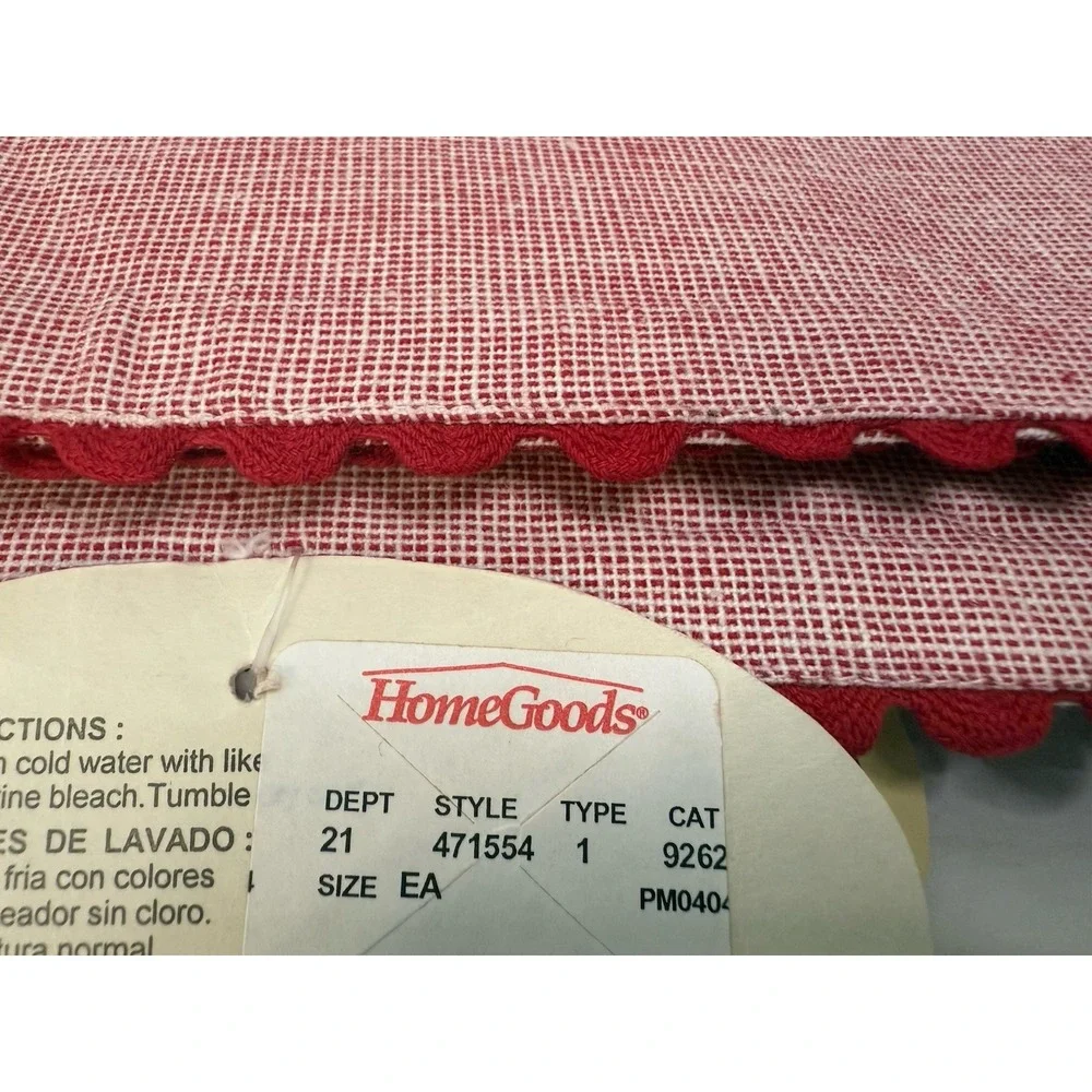 New Red Rich Home Sailboat Placemats 2 Sets Of 4 Ocean Nautical 13.5